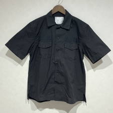 浜松入野店で21SS、コットンとナイロン素材を使用したブラックカラーのオックスフォード半袖シャツを買取しました。状態は綺麗な状態の中古美品です。
