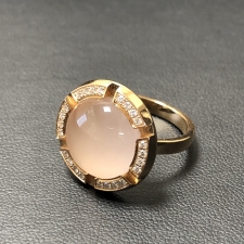 ショーメ 750PG 965078  ローズクォーツ クラスワン クルーズ ダイヤモンドリング・指輪 買取実績です。