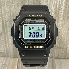 銀座本店で、ジーショックのフルメタルチタン素材のタフソーラー電波腕時計GMW-B5000TB-1JRを買取いたしました。状態は未使用品です。
