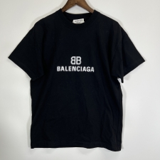 バレンシアガ 21SS ブラック ピクセル ロゴTシャツ 612966 買取実績です。