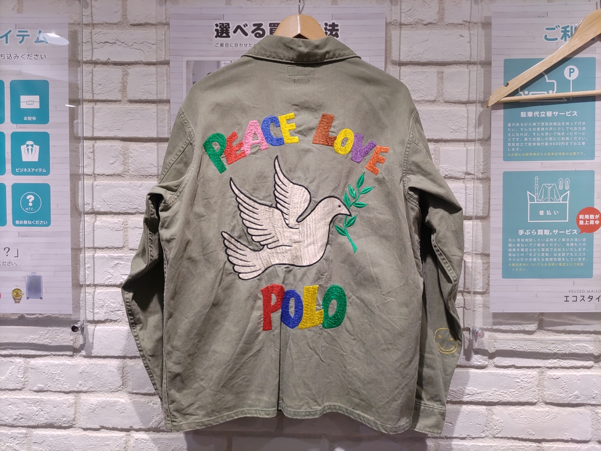 ラルフローレンのクラシックフィット PEACE LOVE POLO アーミーシャツの買取実績です。