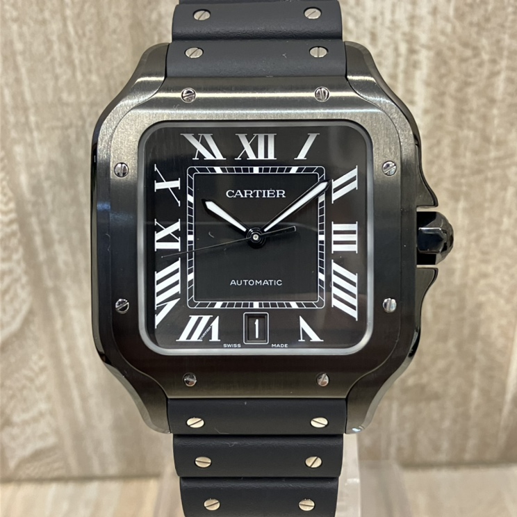 カルティエのサントス ドゥ カルティエLM 自動巻き 腕時計 WSSA0039の買取実績です。