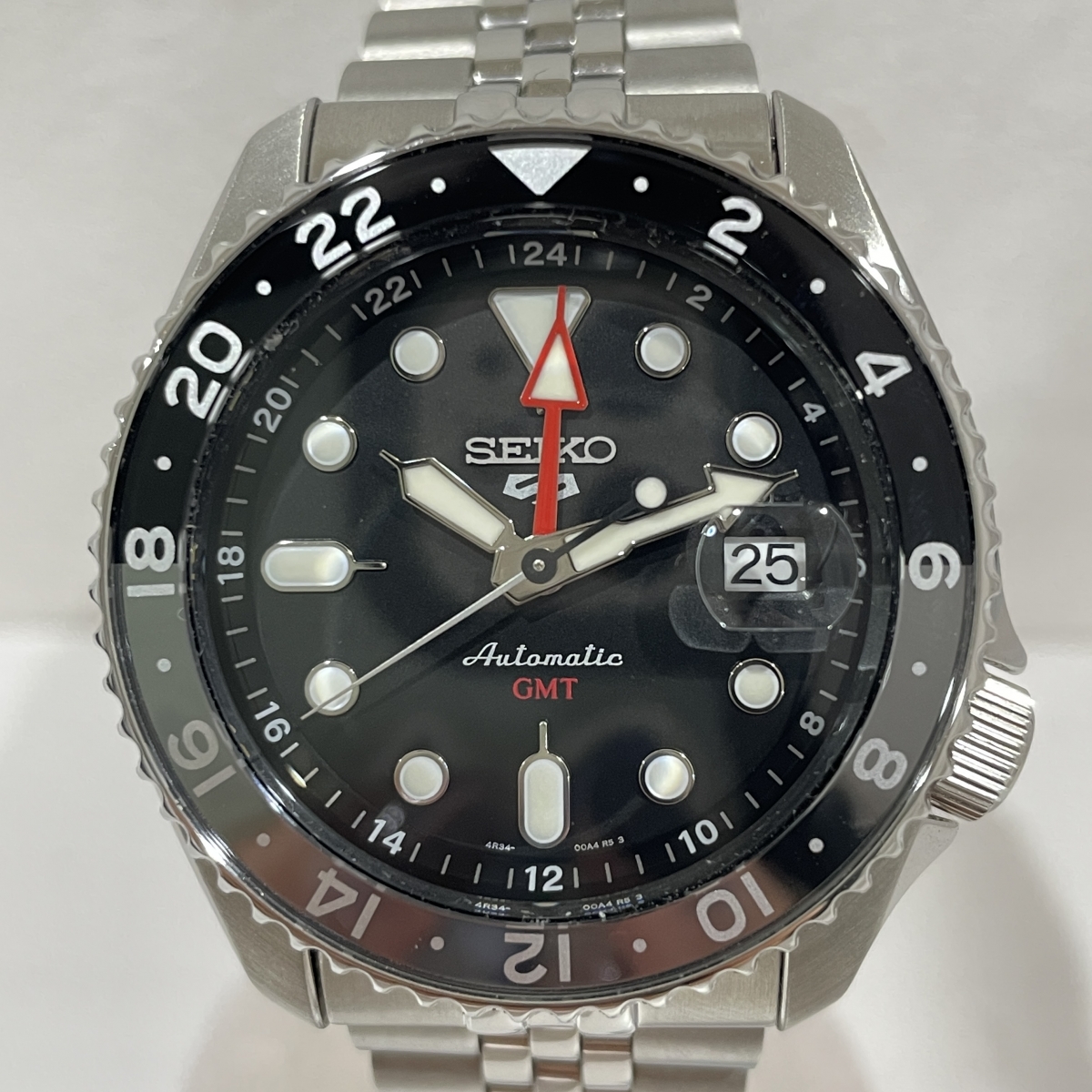 セイコーのブラック文字盤 5スポーツ 自動巻 腕時計 ssk001k1の買取実績です。