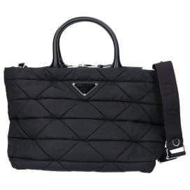 買取実績：1BG435 ブラック パデットナイロンxレザー Re-Nylon テスートキルト ミディアム2WAYバッグ