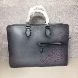 買取実績：グレー スクリットレザー パティーヌ ドゥジュール 2wayブリーフケース