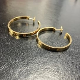 買取実績：CRB8028200 YG ラブフープイヤリング/ピアス ラージモデル