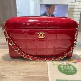 買取実績：7番台 パテント生地 チョコバー トートバッグ