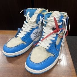 買取実績：×オフホワイト AQ0818-148 AIR JORDAN1 HIGH UNC 27cm