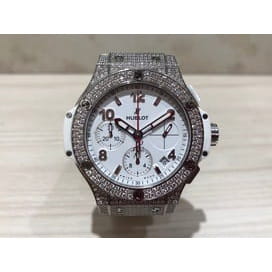 買取実績：ビッグバン 342.SE.230.RW.174 サンモリッツ スチール パヴェダイヤ 腕時計