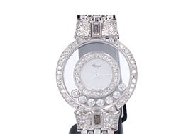 ショパール 4097 1 750WG ハッピーダイヤモンド リボン クオーツ 腕時計の注目の高価買取実績です。