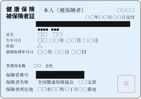 健康保険証をお使いの場合