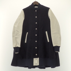 サカイラック 14AW 袖レザー Aラインロングスタジャン 最新の買取相場ご紹介