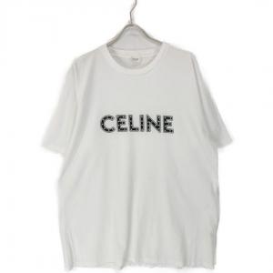 セリーヌ ホワイト スタッズロゴ ルーズTシャツ 最新の買取相場ご紹介