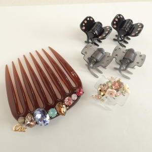 コンプレックスビズ クリア マルチカラービジュー デザートクリップ かんざし 計6点 最新の買取相場ご紹介