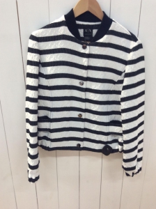 アルマーニエクスチェンジ 3ZYB22 白×黒 STRIPED JACQUARD ボンバージャケット 最新の買取相場ご紹介