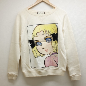 グッチ 539088 井出ちかえコラボ ベージュ コミックプリントトレーナー 最新の買取相場ご紹介