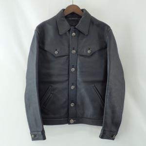 クロムハーツ 黒 クラシックジーン クロスボタン レザージャケット 最新の買取相場ご紹介