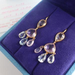 マリーエレーヌ 17.18ct マルチカラー シャンデリアピアス 最新の買取相場ご紹介
