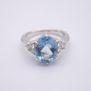 ミキモト PT950 アクアマリン×ダイヤ  リング 最新の買取相場ご紹介