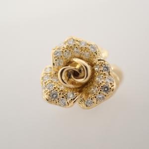 ミキモト K18YG 0.30ct ダイヤ 薔薇モチーフ リング 最新の買取相場ご紹介