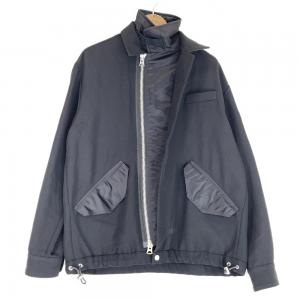 サカイ 21AW 21-02661M ブラック ウールサージ ナイロンツイルブルゾン 最新の買取相場ご紹介