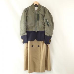 サカイ 20AW 20-05135 ミックスドメディア レイヤードコート 最新の買取相場ご紹介