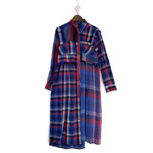 サカイ 22AW 22-06204 マルチカラー チェック プリーツワンピース 最新の買取相場ご紹介