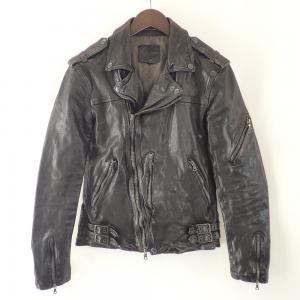 イサムカタヤマ　バックラッシュ 1604‐02 黒 イタリアンキップタンニン製品染め ダブルライダース 最新の買取相場ご紹介