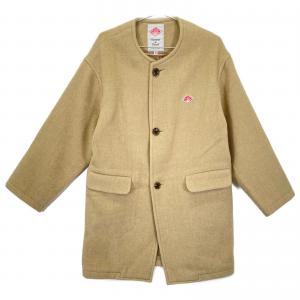ダントン ウール×ポリエステル ノーカラー ミディアムコート 最新の買取相場ご紹介