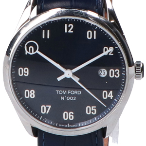 トムフォード TFT002017 ポリッシュドSSケース ブルーサンダイヤル AT時計 買取相場例です