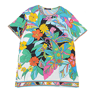 レオナール 総花柄 マルチカラーTシャツ 買取相場例です