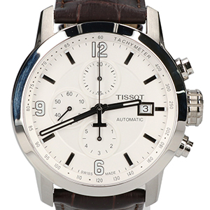 ティソ PRC 200 シースルーバック クロノグラフ 腕時計 買取相場例です
