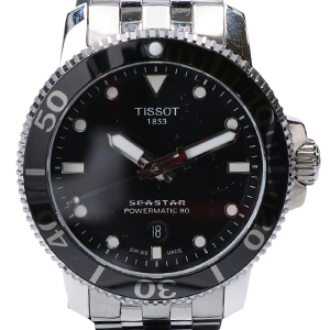 ティソ シースター1000 シースルーバック 自動巻き 腕時計 買取相場例です