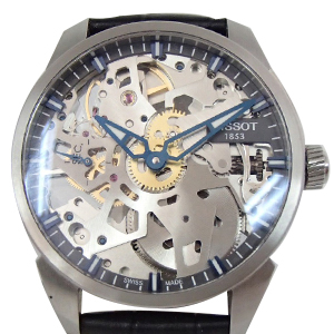 ティソ T-コンプリカシオン スケレッテ 手巻き腕時計 買取相場例です