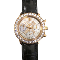 ブランパン フライバッククロノグラフ ダイヤベゼル シェル文字盤 腕時計 買取相場例です