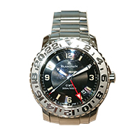 ブランパン ステンレス トリロジーGMT 自動巻き時計 買取相場例です