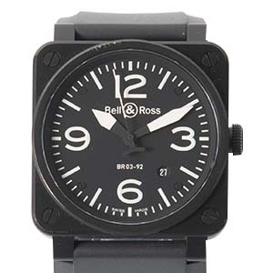 ベル＆ロスSSブラックBR0-92CFB-R自動巻時計買取相場例です。