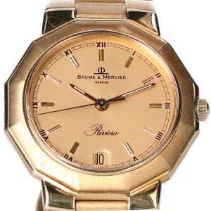 ボーム＆メルシエ18K87011.900リビエラクオーツ腕時計買取相場例です。
