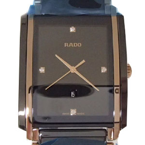 ラドーインテグラルジュビリー4Pダイヤクオーツ腕時計買取相場例です。