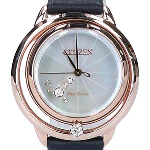シチズンエルEW5522-20Dダイヤモンドシェル腕時計買取相場例です。