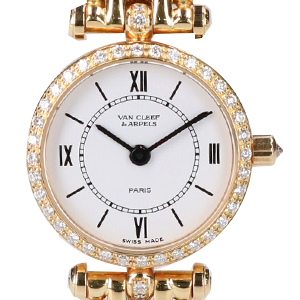 ヴァンクリーフ&アーペル K18 クラシック ダイヤベゼル 時計 買取相場例です