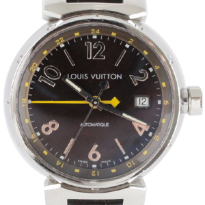 ルイヴィトン Q1131 タンブールGMT レザーベルト 腕時計 買取相場例です