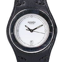 エルメス HA3.210 アーネ レザーベルト クォーツ腕時計 買取相場例です