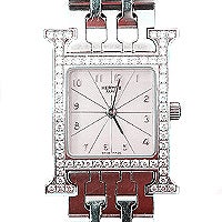 エルメス Hウォッチ ステンレス ダイヤベゼル　クオーツ腕時計 買取相場例です