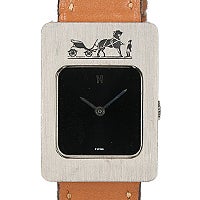 エルメス カレーシュ スクエアフェイス 手巻き 腕時計 買取相場例です