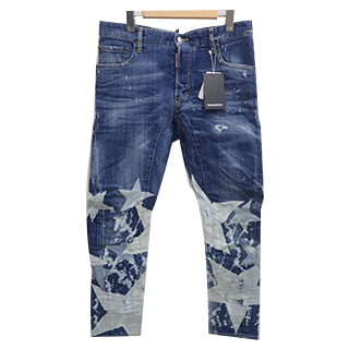 S74LB0173 TIDY BIKER JEAN ダメージ・ペンキ・リペア加工 スターブリーチストレッチデニム 中古品 & 参考買取相場