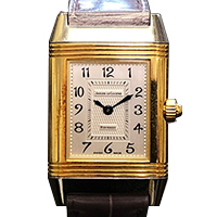 ジャガールクルト266.5.44レベルソ・デュエットゴールドレディース手巻き時計買取相場例です。