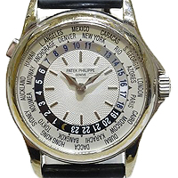 パテックフィリップワールドタイムK18kケース自動巻き時計買取相場例です。