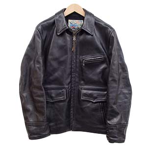 エアロレザー ホースレザー ハーフベルテッド ライダースジャケット 買取相場例です