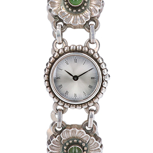 ジョージジェンセン SV925 #2366 ヒスイ フラワーブレスレットウォッチ クォーツ腕時計 買取相場例です